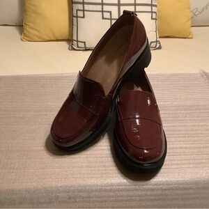 Naturalizer Patent Maroon Loafers